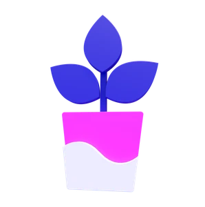 Icone d'un pot de fleur